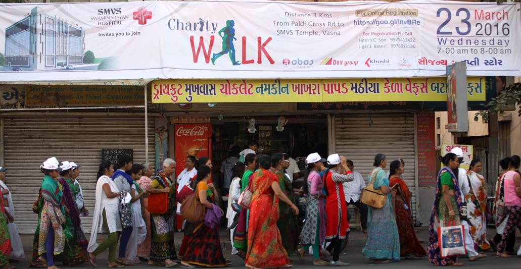 Charity Walk for SMVS Swaminarayan Hospital