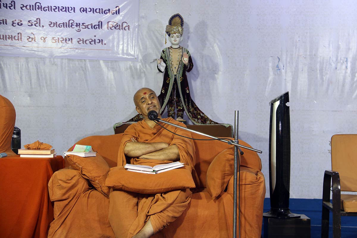 HH Swamishree Vicharan - AVP Camp,Swaminarayan Dham,Gandhinagar