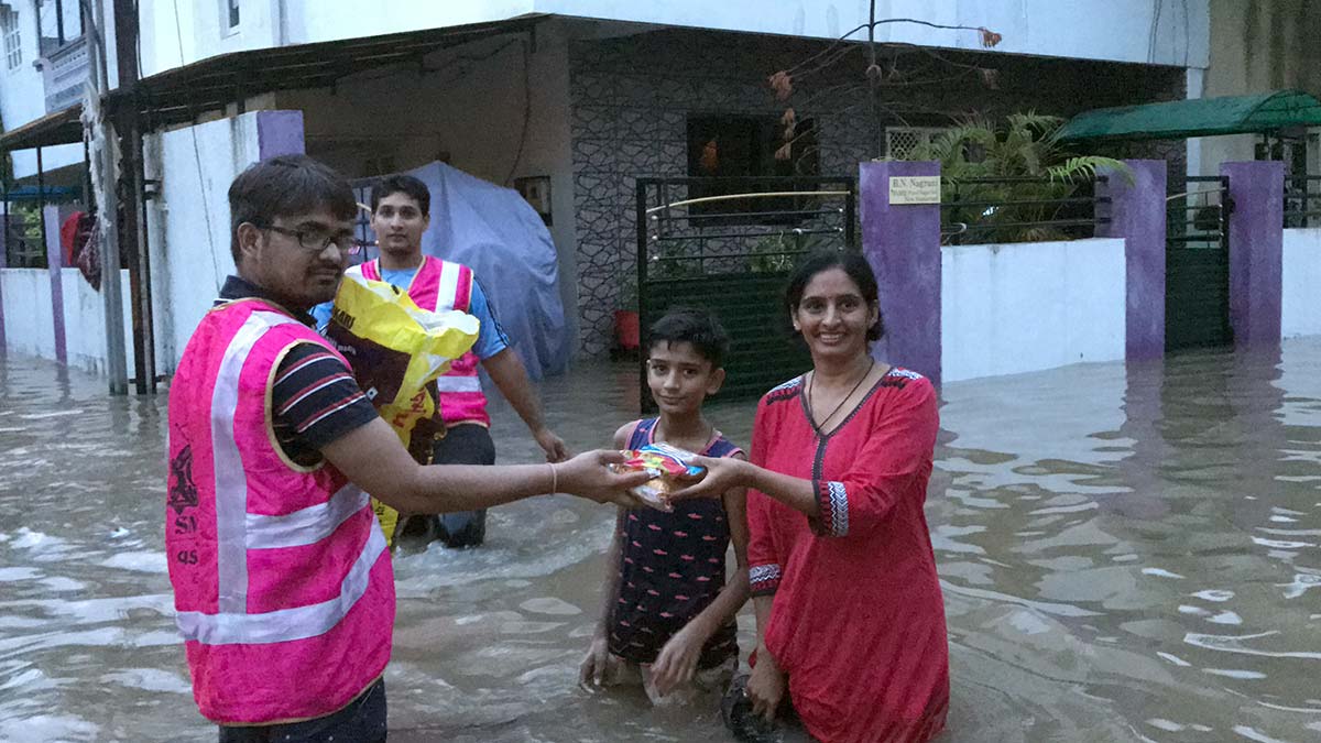 Flood Relief Vadodara by SMVS Charities