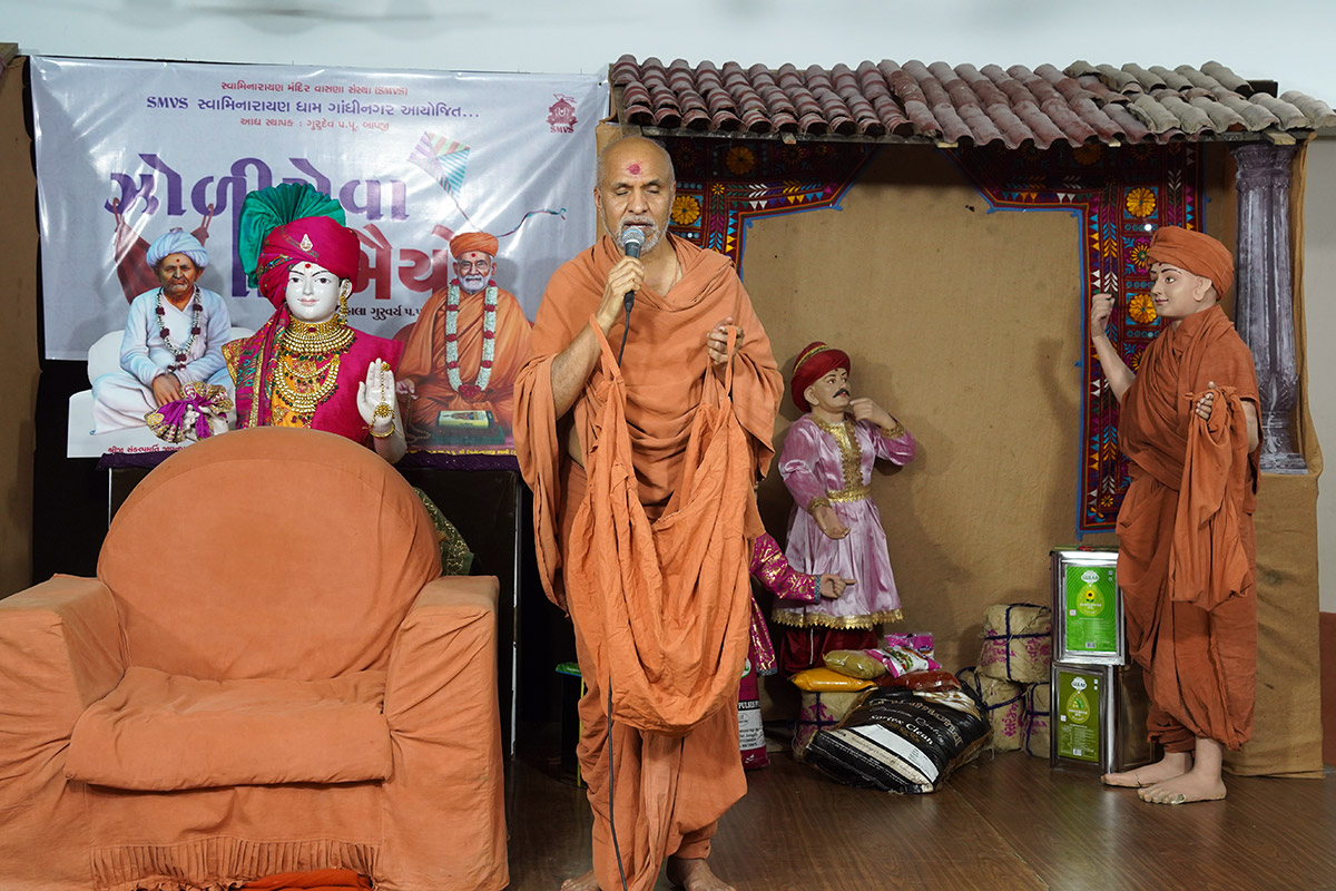 Zoli Seva at Swaminarayan Dham