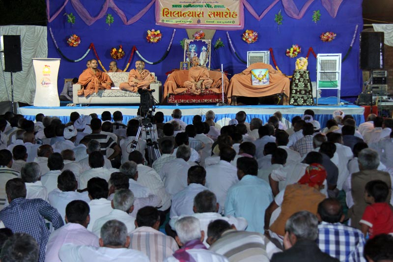 SMVS Swaminarayan Mandir Rampura Shilanyas Utsav