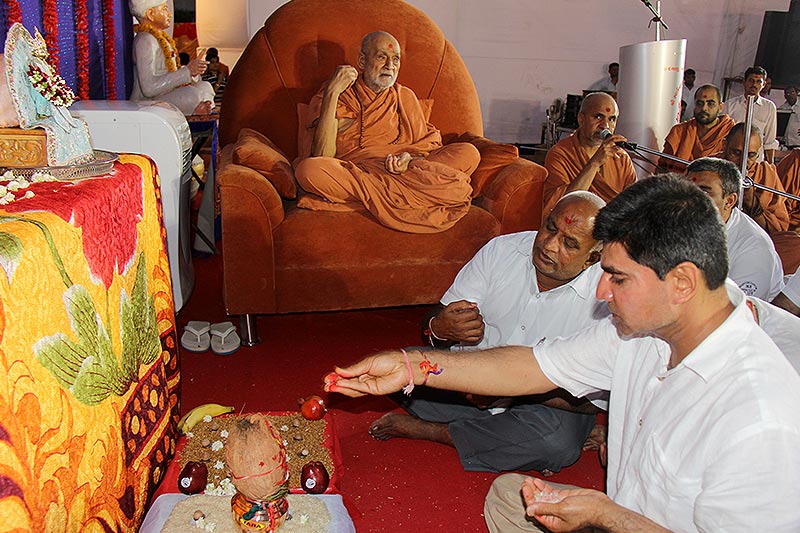 SMVS Swaminarayan Mandir Godhara Shilanyas Utsav