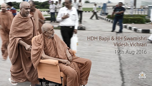 HDH Bapji and HDH Swamishri Videsh Gaman - 2016